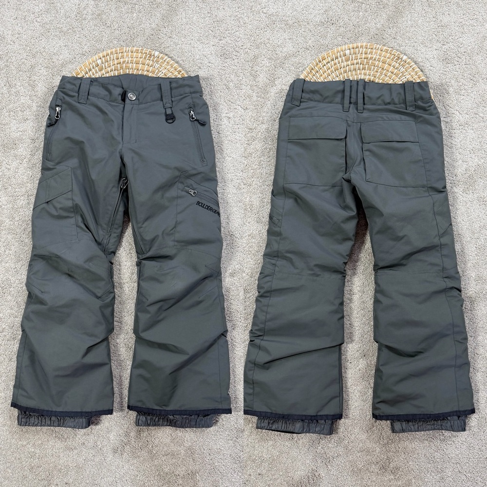 Boulder Gear Youth Boys Bolt Cargo Snow Ski Pants Outdoor Waterproof in Gray S